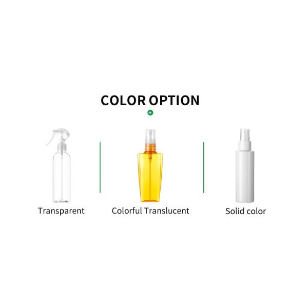 10ML Luxury Round Clear PET Plastic Cosmetic Bottles With Gold Screw Cap