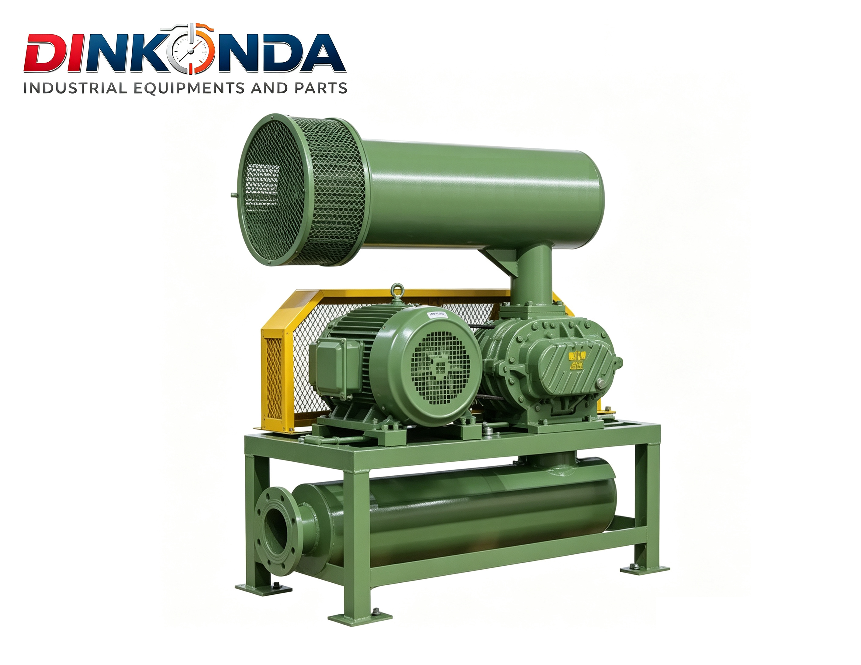 Pneumatic Rotary Three Lobe Roots Blower Naturally Air Cooled Volumetric 380V