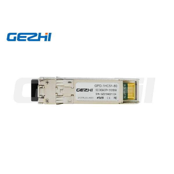 10Gbps CWDM SFP+ Optical Transceiver Module with 80km Reach and 1490nm Wavelength