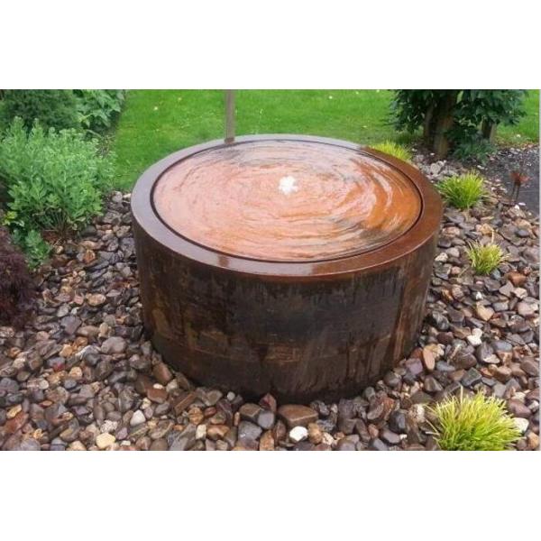 Декоративная на открытом воздухе вода отличает поверхностями грунтовых вод стали Corten круговыми 100cm