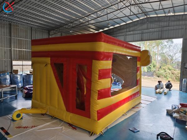 Commercial Mickey And Minnie Inflatable Bouncy House With Slides Combo Castle