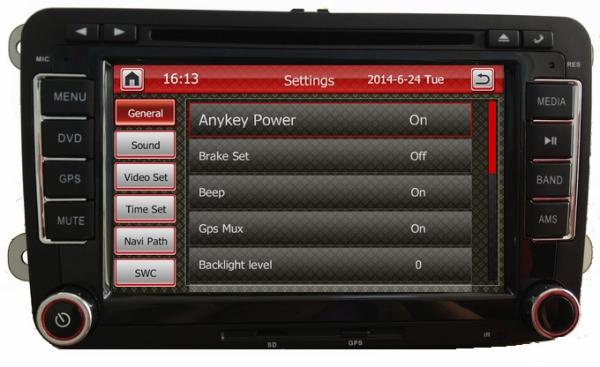 Ouchaungbo Car DVD Video Player GPS Navigation for Volkswagen Tiguan 2007-2012 USB iPod AUX OCB-9802