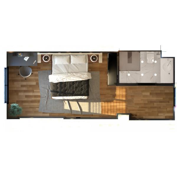 5 Star Hotel Bedroom Furniture Space Optimization Interior Room Decoration