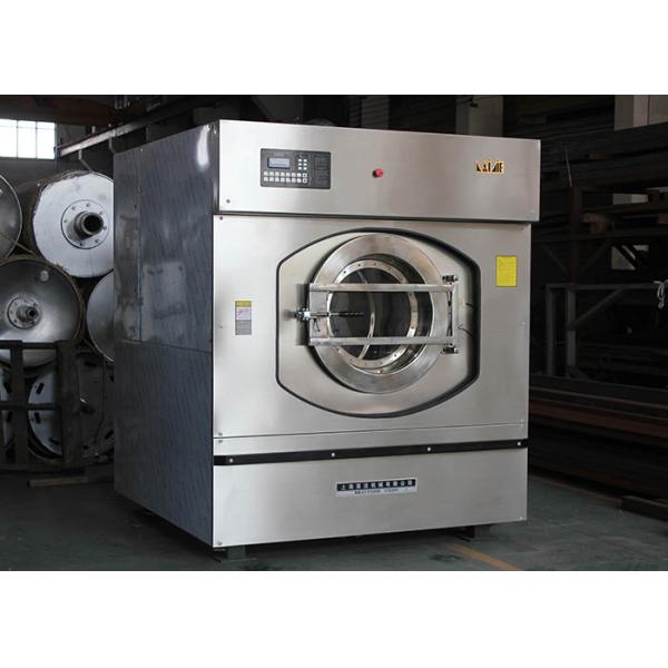 Automatic Commercial Laundromat Equipment , Stainless Steel Washer Dryer