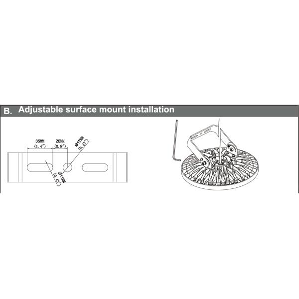 Построенный в оптовиках света IP65 IK08 залива UFO легкой установки водителя высоких