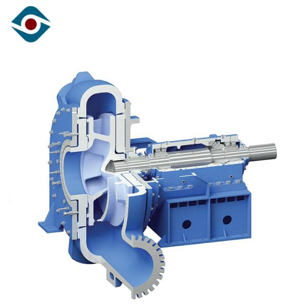 Blue High Pressure Heavy Duty Slurry Pump , Non Clogging Industrial Sludge Pump With Cover