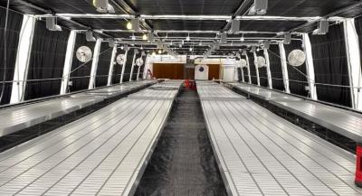 ABS Greenhouse Benches 4x8FT Rolling Benches For Growing
