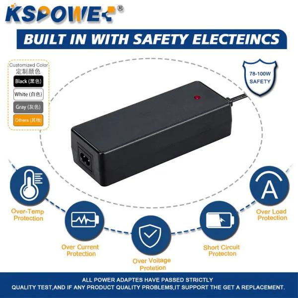 240V AC 60Hz Smart Battery Charger Hoverboard 7a 84w 12v E Bike Battery Charger