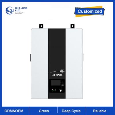 Do bloco alternativo 5KW 10KW da bateria da casa da bateria de lítio LiFePo4 48V 100AH sistema fixado na parede do armazenamento das energias solares do ODM do OEM