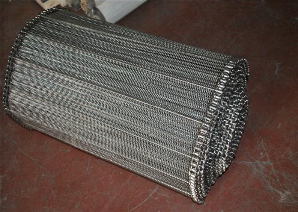 Stainless Steel Mesh Conveyor Belt , Horseshoe Wire Mesh Heat Resistance
