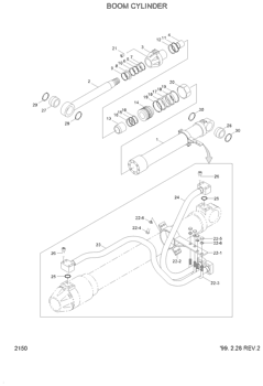 31Y1-09990 31Y09990 Hyundai HCE Parts Travel Motor Repair Kit Fits R250LC-7