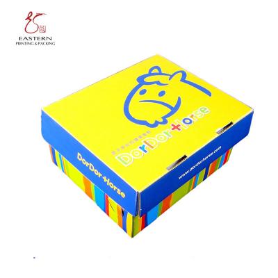 A aleta Shoebox corrugado retângulo coloriu a caixa de cartão ondulado