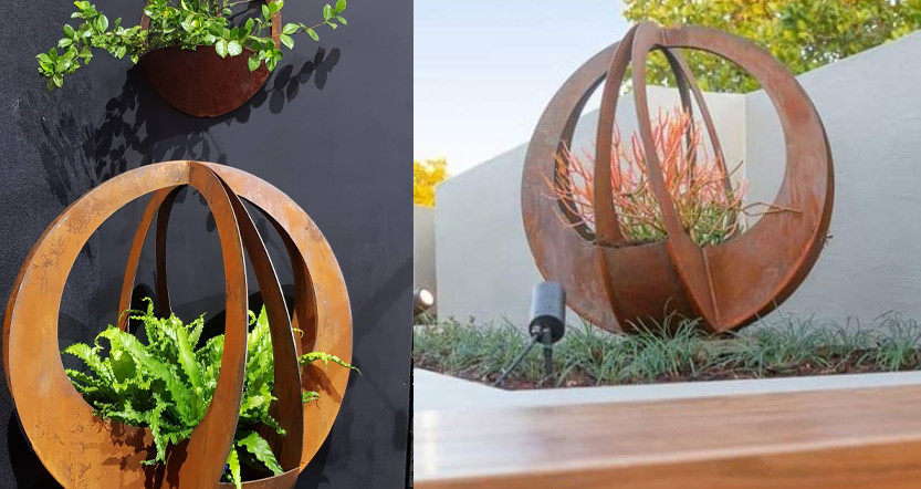 Плантаторов Corten сада Gnee на открытом воздухе больших стальных декоративное