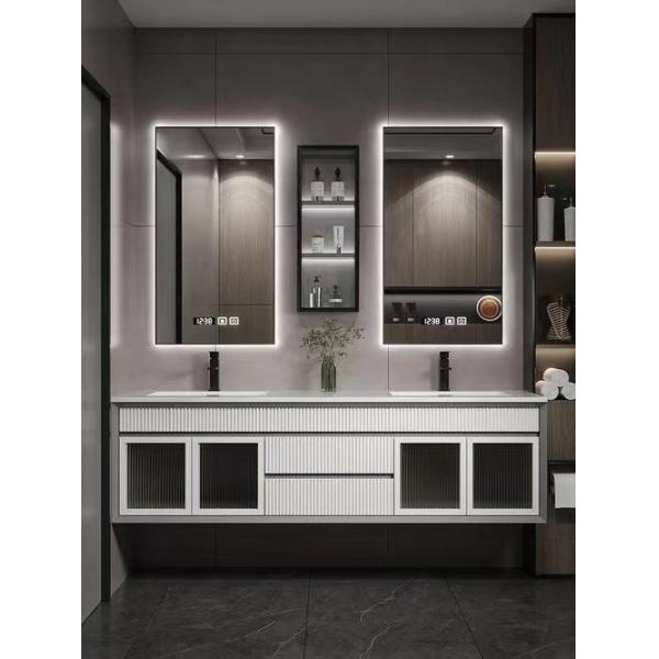 Rectangle Vanity YALIG Custom Luxury Quartz Counter Top Set for Modern Bathroom Design