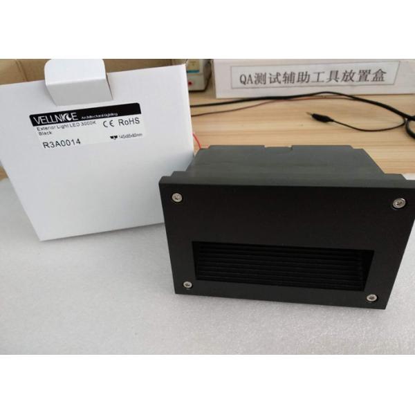 Aluminum CITIZEN COB Black Outdoor LED Step Lights 3W 2700K IP54 CRI80 95*150*100MM