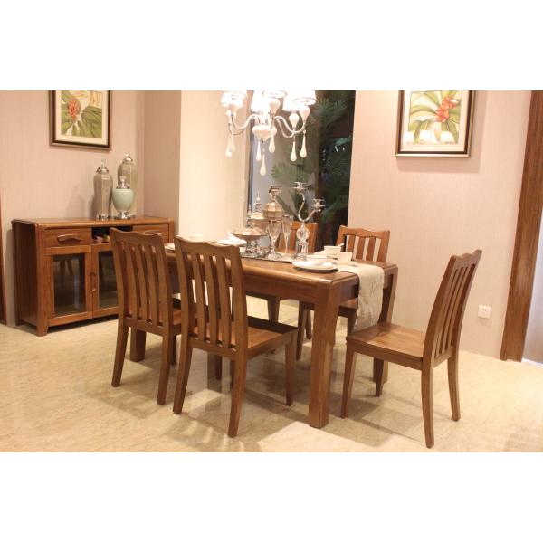 Full Solid Wood Elegant Dining Room Furniture / Modern Dining Room Table Sets