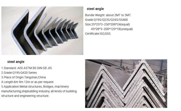 100x100x6mm Ss L Angle Stainless Steel Unequal Angle Stainless Steel L Channel Q345