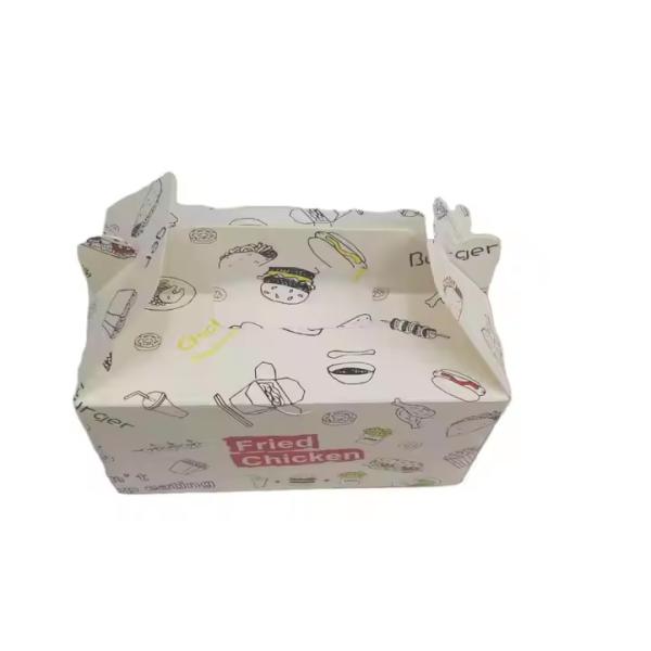 Custom Biodegradable Fried Chicken Boxes with Logo - Wholesale Eco-Friendly Fast Food Packaging