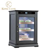 Spain Cedar Wood Electric Cigar Cooler Humidor Cabinets For Smoke Shop With Lock