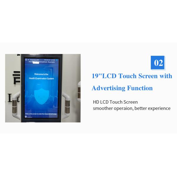 19 Inch LCD Touch Screen End Steel Body Analyzer Machine for Android Health Checkup