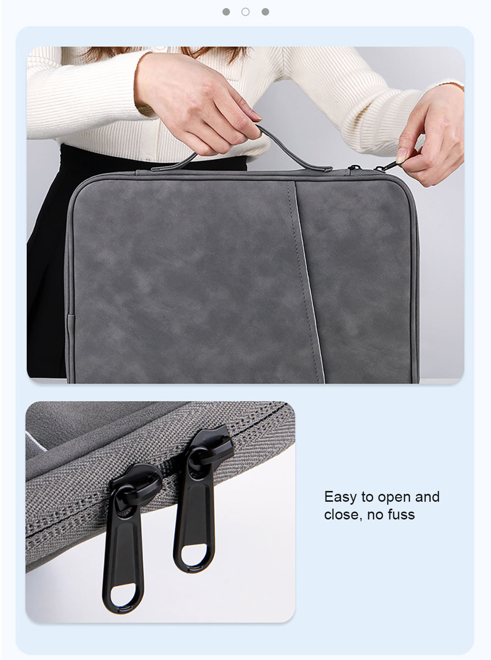 Lightweight Bags Vintage Leather Laptop Sleeve Computer Cases Notebook Cover for iPad for Samsung for Xiaomi 13.6 Inch Wholesale OEM/ODM/Private Label