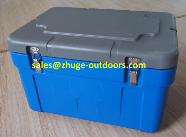 Thermal Roto Molded 62 Liter PU Insulation Plastic Ice Cooler Box