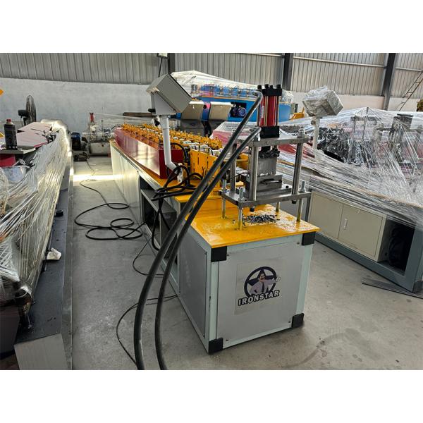 “68mm Rolling Shutter Door Roll Forming Machine Automatic Colombia Market Rolling Shutter Strip Making Machine Galvanized Steel 68mm Rolling Shutter Door Roll Forming Machine Custom Shutter Strip Mak”