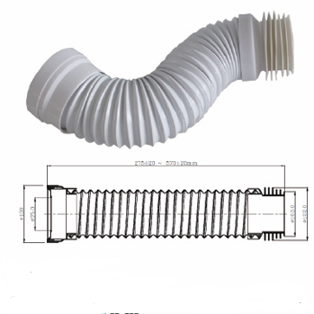 Bathroom Sewage Pipe, Drainage Pipe, Durable Connection Piece, PP Toilet Connection Pipe