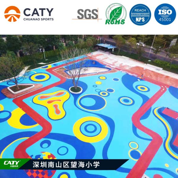Outdoor Playground Flooring Colored Rubber Granules EPDM Rubber Playground Surface