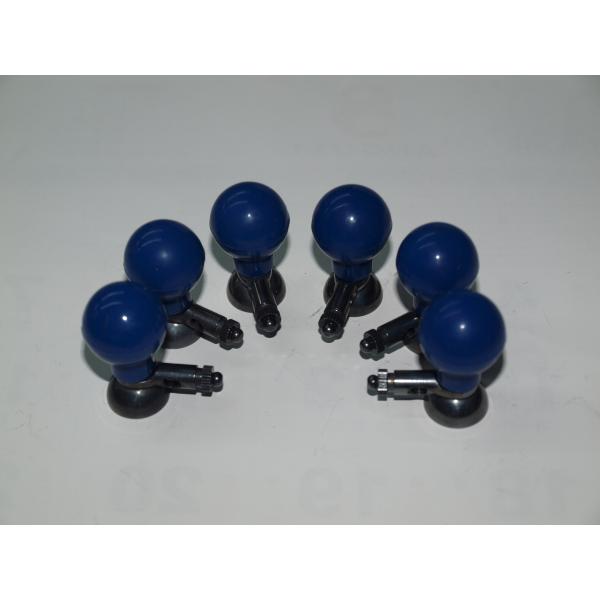 Blue ECG Suction Electrodes Silver Chloride Plating Suction Cup Electrodes