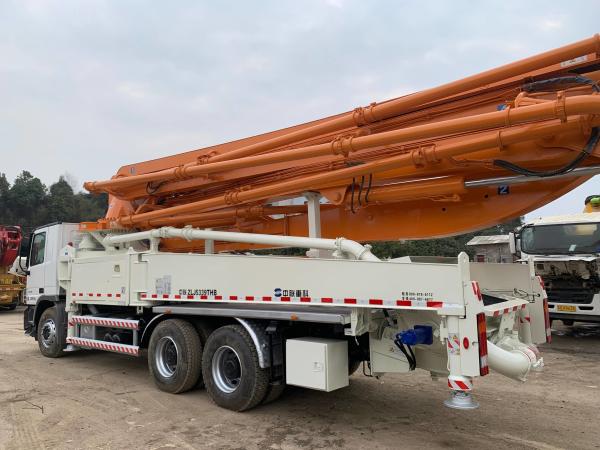 caminhão usado da bomba do cimento do motor diesel do crescimento de 6x4 49m