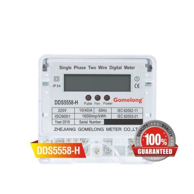 Small Size  DDS5558 Single Phase Energy Meter Price with communication