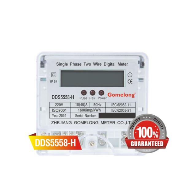 Iec62056 Standard DDS5558 1Phase 2 Wire kwh electric meter digital