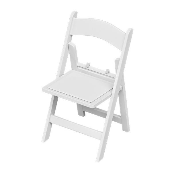 Modern Furniture White Resin Outdoor Folding Chair Perfect for Wedding Dining Events