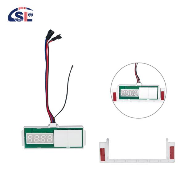 12V 5A 60W conmutadores inductivos delgados Display de temperatura del tiempo Desembarazador de luz LED Espejo sensor táctil conmutador de atenuación sin pasos