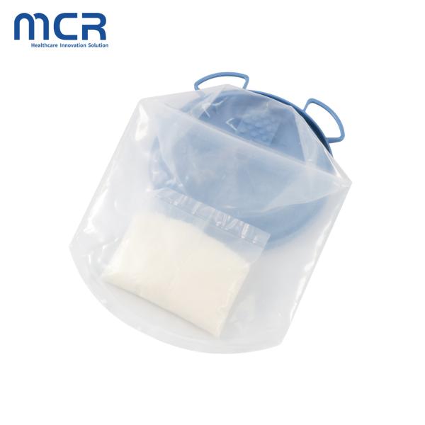 Bidon d'aspiration en plastique de 1500 ml avec solidifiant et filtre