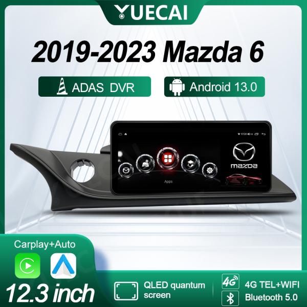 12.3インチAndroid車載ヘッドユニット マツダ6 2019-2023用