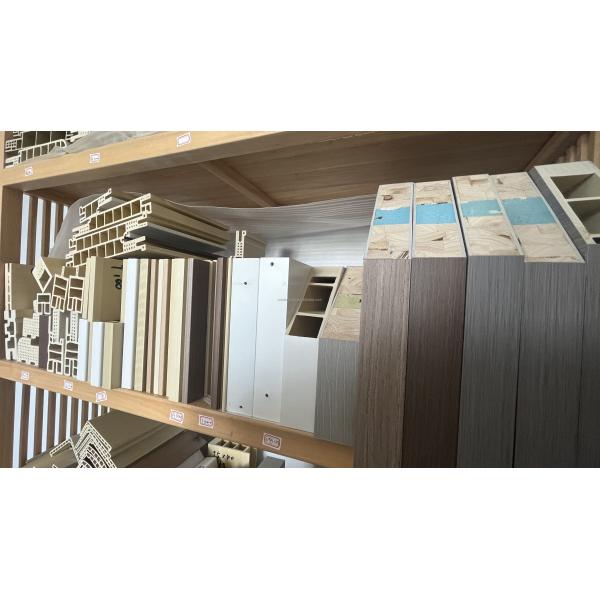 Pre-Finished Modern White Colour Frame WPC Invisible Interior Door Panel Sample Jamb Frame With Hidden Hinge Smart Lock