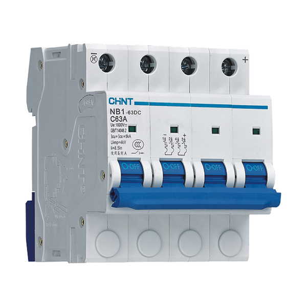 IEC Miniature Photovoltaic Circuit Breaker 1P 2P 4P 500V 1000V Pure DC Air Switch