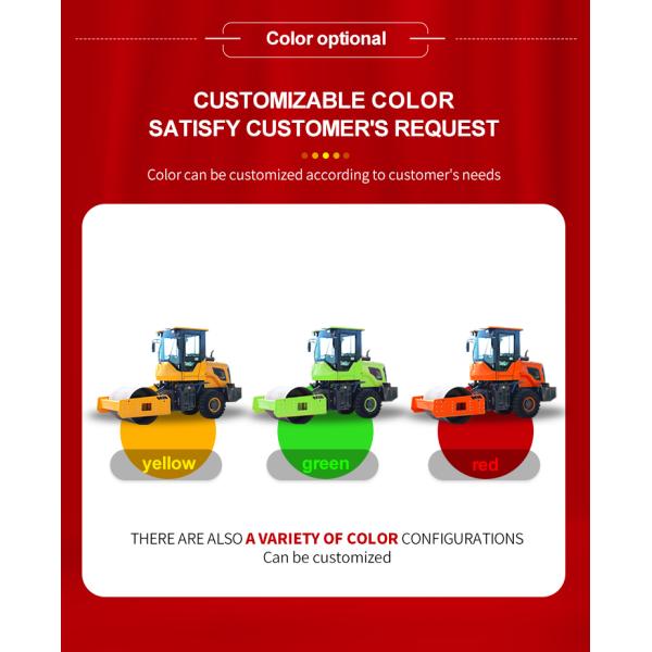 Braking System Disc Air Cap Oil Brake Single Drum Vibration Rollers 5ton Road Rollers