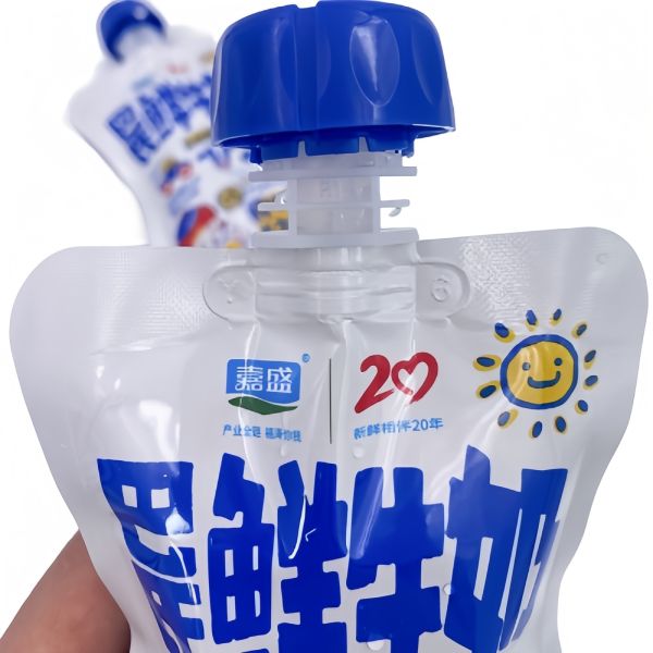 Food Grade Yogurt Spout Pouches BPA Free Reclosable Printed Spout Pouch