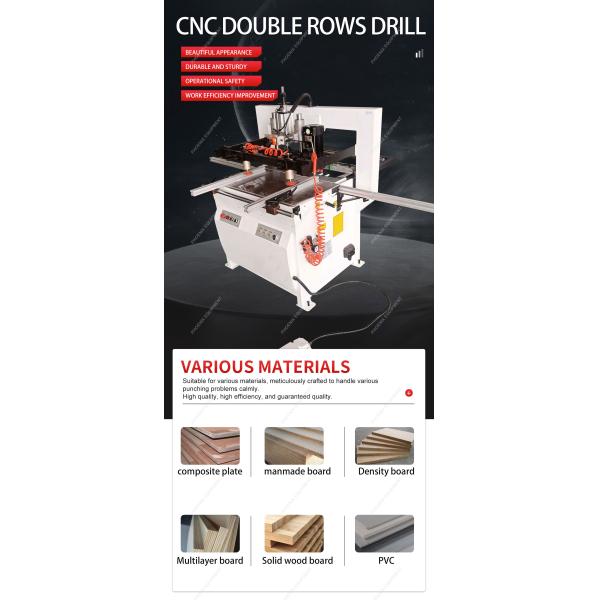 Professional MZ73212 Woodworking Double Rows Wood Drilling Machine for Kitchen Cabinets