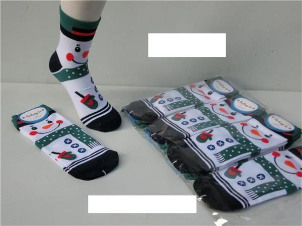 Colorful fashion christmas design winter AZO-free cotton socks for women
