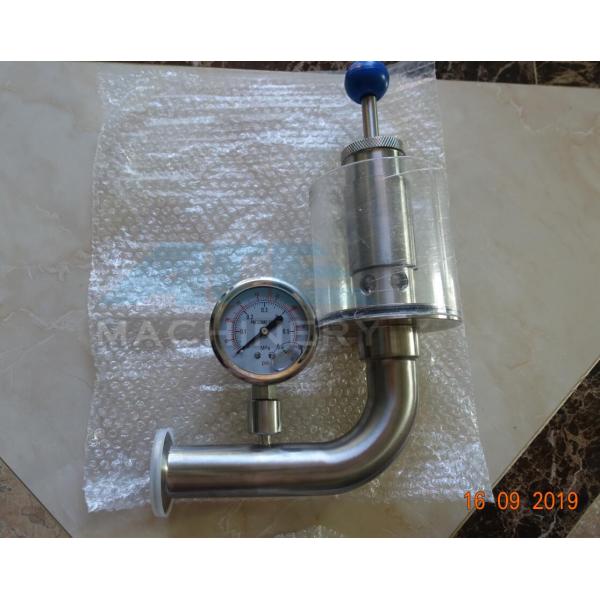 Valve de décompression de ressort d'acier inoxydable pour la soupape de sécurité de réservoir avec le manomètre pour la cuve de fermentation