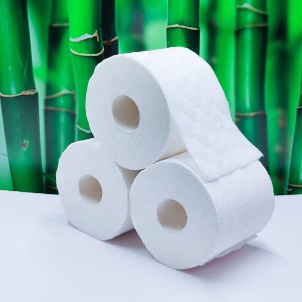 Wholesale Customized 100% Virgin Bamboo Pulp Natural Color Soft Facial Tissue Roll 2/3/4 Ply Options Available Soft Plastic Pack