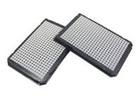 40ul 384 PCR plaque le cadre rigide noir de PC avec le plat clair de puits des tubes 384 de pp