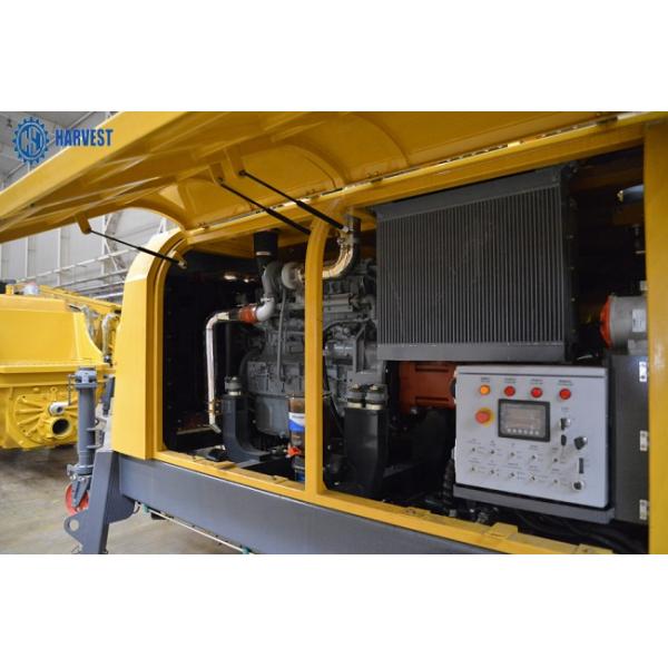 Pompe concrète de remorque de la capacité 0.6cbm  HBT9018K 60m3/H de trémie