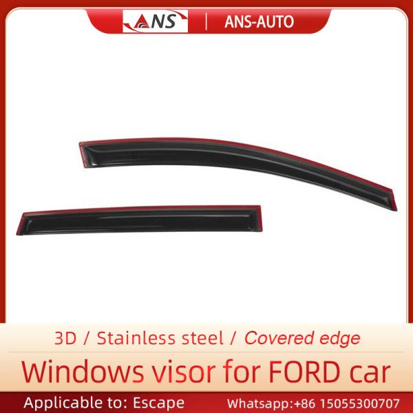 ABS Smoke Window Visor , 4Pcs/Set Side Window Deflectors Fit Ford Escape 2013-2019