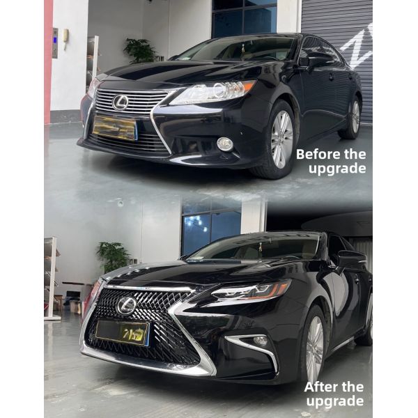 PP New Model Upgrade Kit F-sport Facelift Headlight Taillight Bumper Body Kit for LEXUS ES200 ES250 ES350 2013 -2017 to 2021