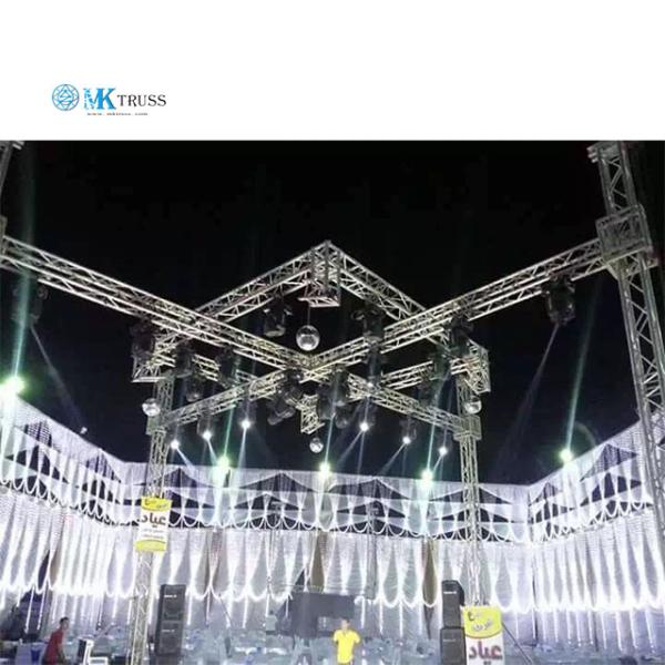 50*2mm Main Tube 400mm Square Aluminum Truss System for Professional Exhibition Stands